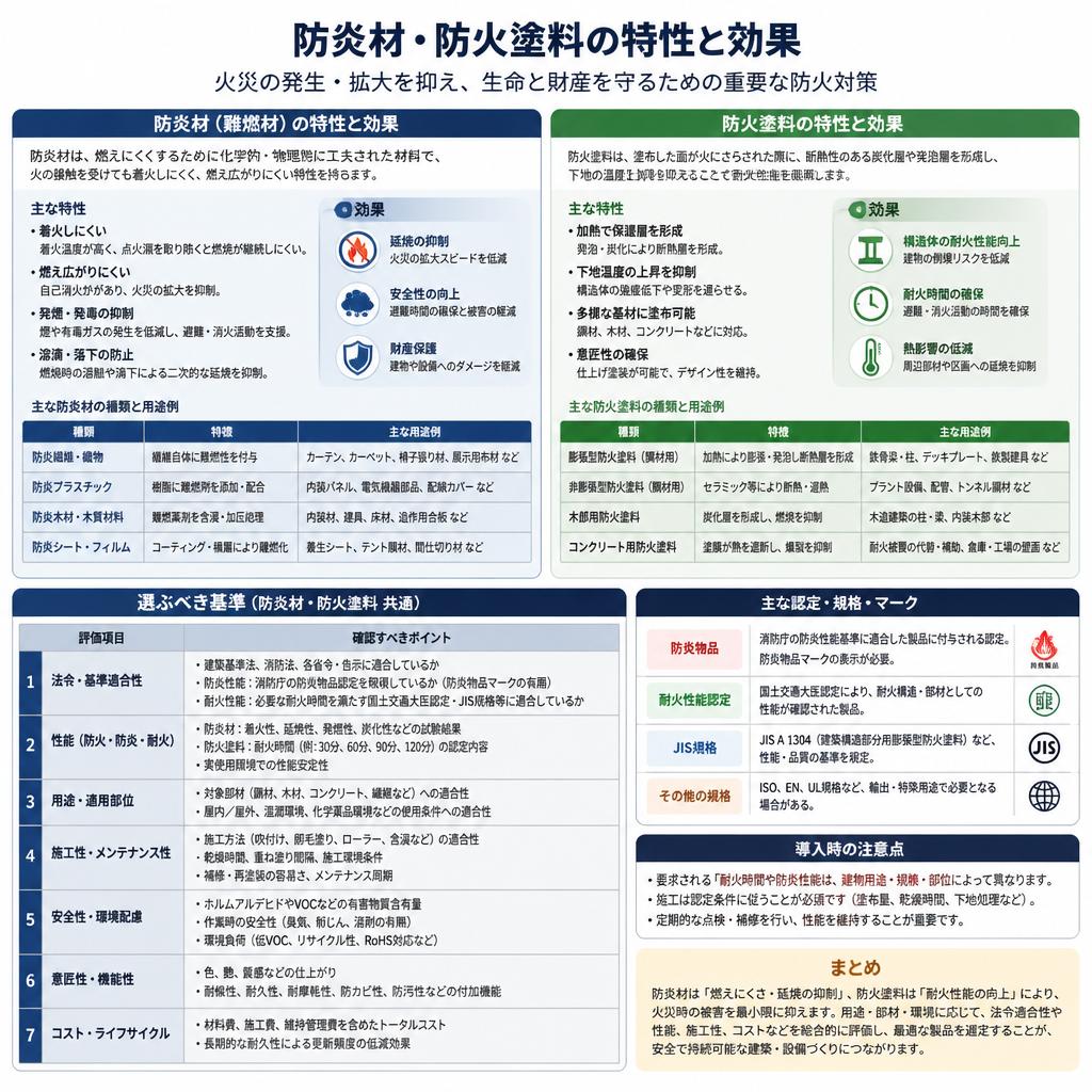 防炎材と防火塗料の重要性