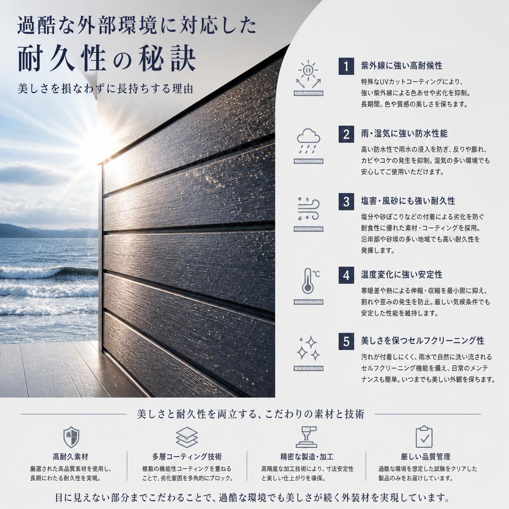 耐久性と美しさの両立