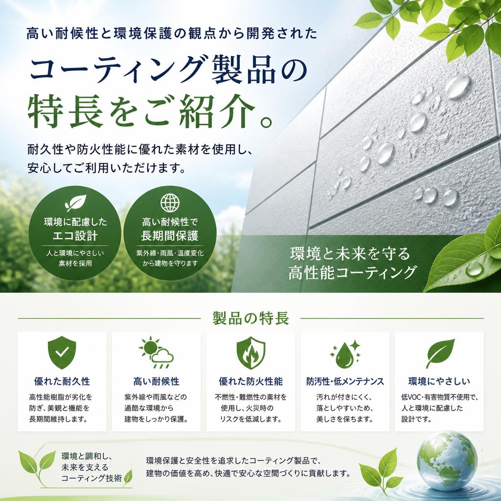 私たちのコーティングの特長