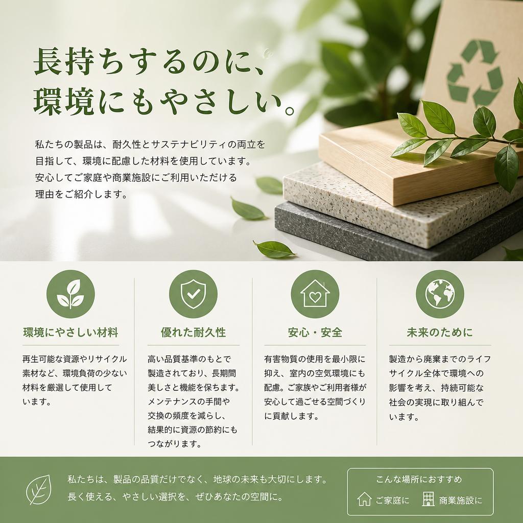 耐久性と環境への配慮