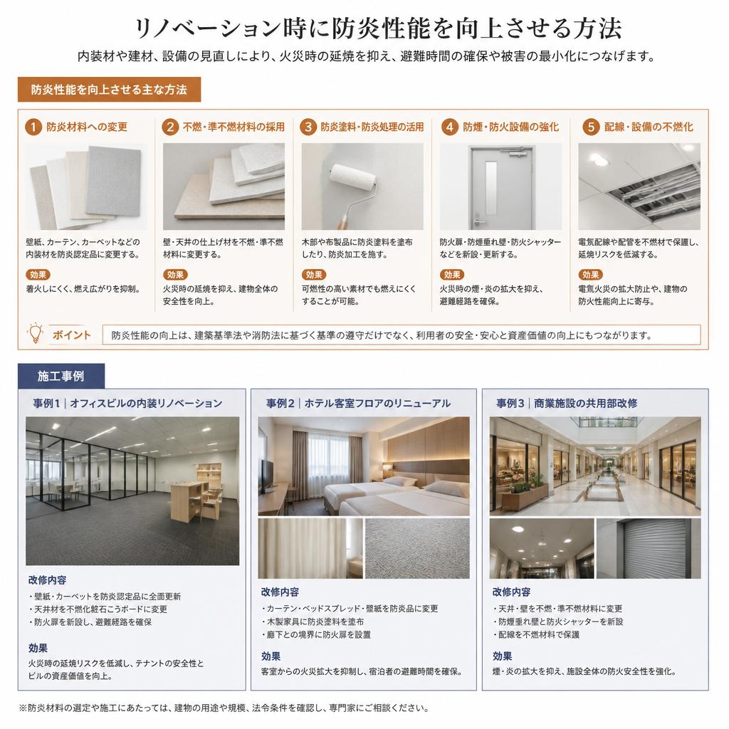 リノベーションでの防炎性能向上