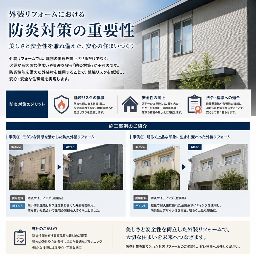 外装リフォームに最適な解決策