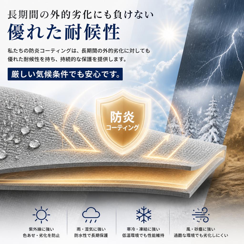 耐候性の特性