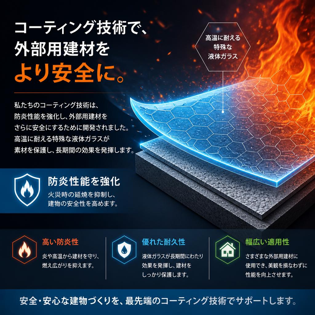 防火性能を支えるコーティング技術