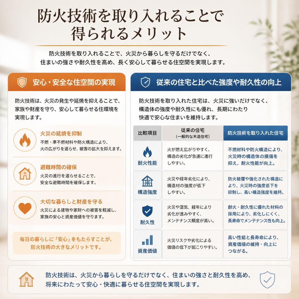 火災に強い家づくりのメリット