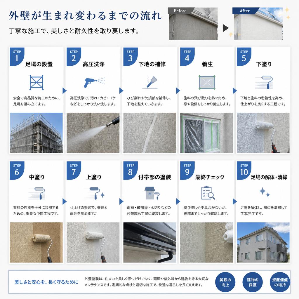 外壁リノベーションのプロセス