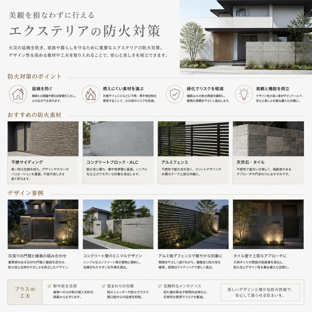 5. センスの良いエクステリアと防火対策